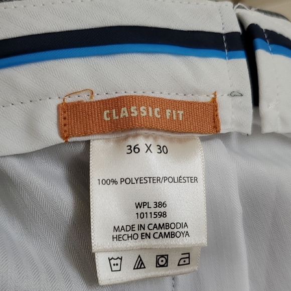 New With Tags Men's Haggar Gray Dress Pants Size 36W 30L - Picture 9 of 11